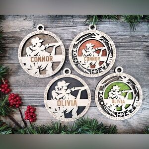 Personalized Hunting Ornament, Outdoorsmen, Gifts for him, Hunting Season